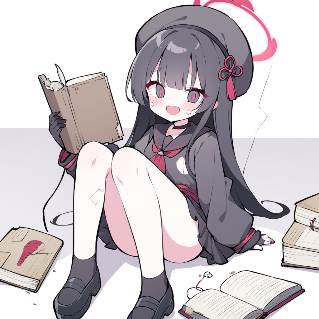 本の世界に夢中