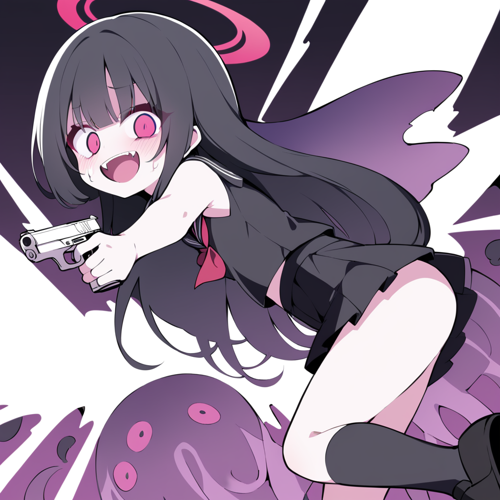 後ろに変なのが...